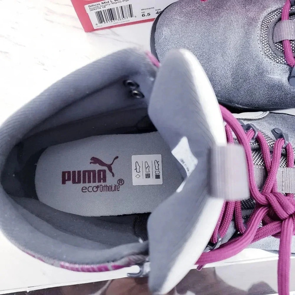 Puma Silicis Asphalt Quarry Magenta Purple Sz 6.5 - Picture 9 of 12